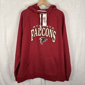 Atlanta Falcons NFL Team Apparel Hoodie Pullover Red Size 2XL NWT